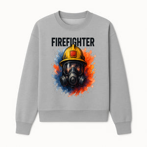 Firefighter Helmet Art Print - Bold Illustrative Design for Home Decor, Gifts for Firefighters, and Heroes - Sweatshirt 1757912445845.jpg