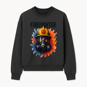 Firefighter Helmet Art Print - Bold Illustrative Design for Home Decor, Gifts for Firefighters, and Heroes - Sweatshirt 1757912446177.jpg