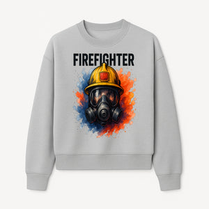 Firefighter Helmet Art Print - Bold Illustrative Design for Home Decor, Gifts for Firefighters, and Heroes - Sweatshirt 1757912446548.jpg