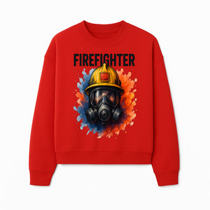 Firefighter Helmet Art Print - Bold Illustrative Design for Home Decor, Gifts for Firefighters, and Heroes - Sweatshirt 1757912447309.jpg