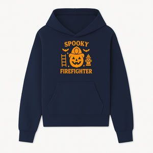 Spooky Firefighter Halloween Decor - Pumpkin Design, Fun Holiday Gift, Festive Home Decoration for Kids and Adults - Hoodie 1757912447451.jpg