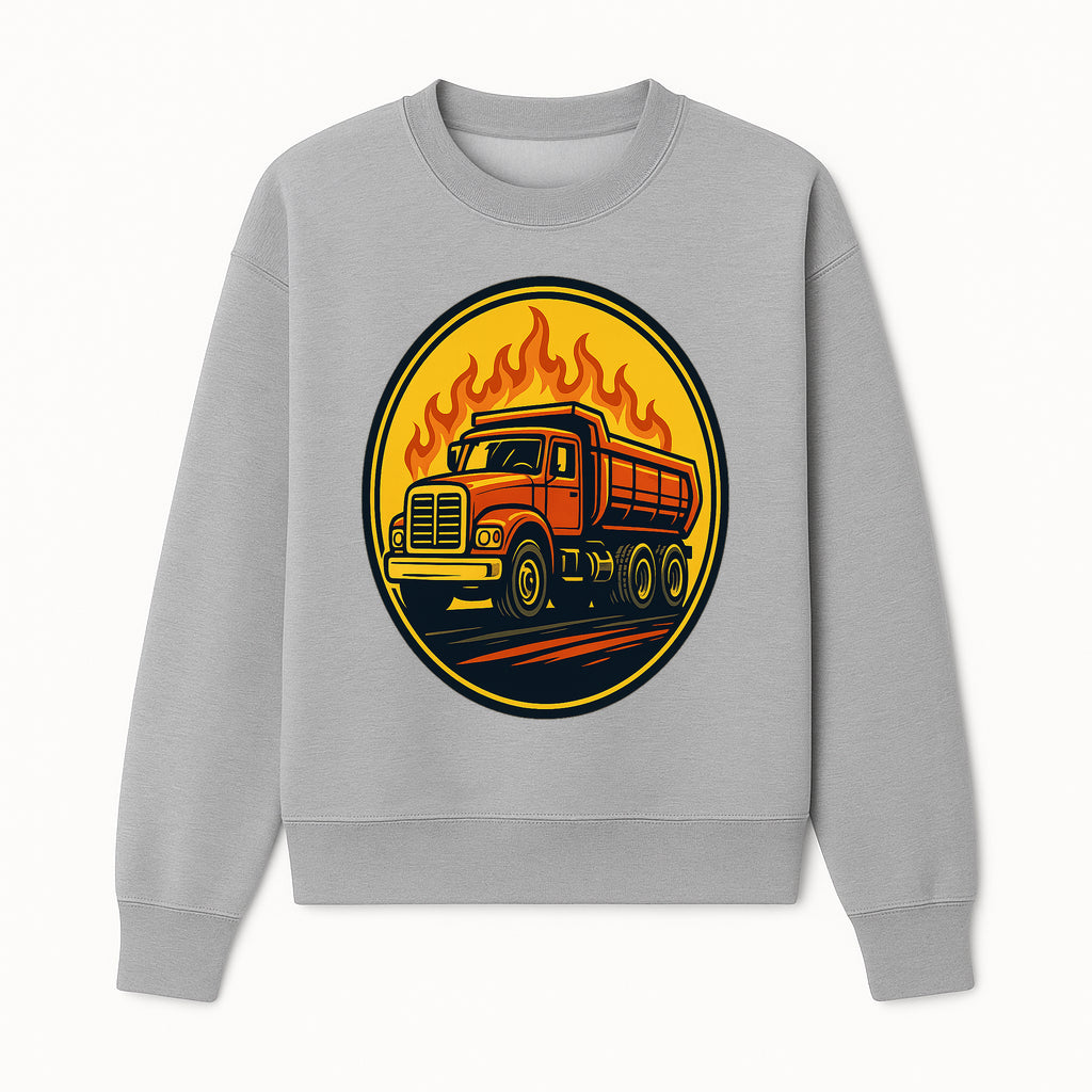 Vintage Fire Truck Graphic Tee, Retro Dump Truck Design, Cool Auto Apparels, Classic Vehicle Print, Perfect for Truck Lovers - Sweatshirt 1757912448320.jpg