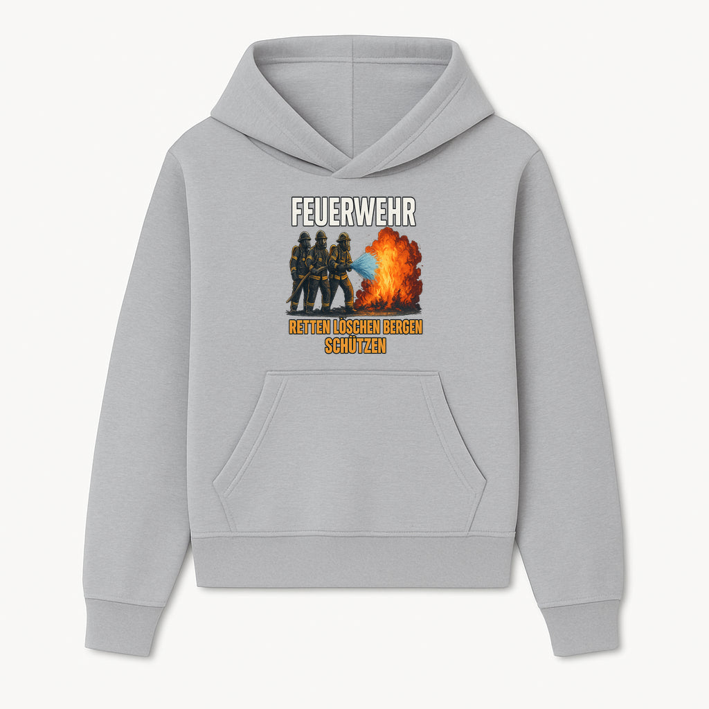 Firefighter Theme Wall Art - Retten, L schen, Bergen, Sch tzen Print for Firehouse Decor, Firefighter Gift, Rescue Heroes Artwork - Hoodie 1757912448692.jpg