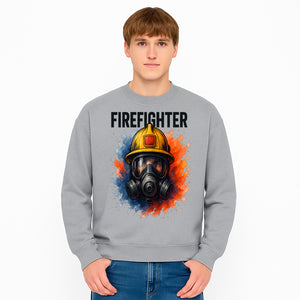 Firefighter Helmet Art Print - Bold Illustrative Design for Home Decor, Gifts for Firefighters, and Heroes - Sweatshirt 1757912448752.jpg