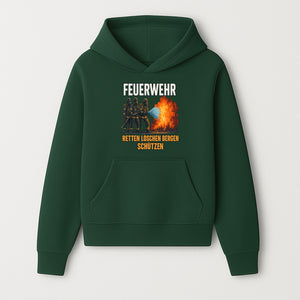Firefighter Theme Wall Art - Retten, L schen, Bergen, Sch tzen Print for Firehouse Decor, Firefighter Gift, Rescue Heroes Artwork - Hoodie 1757912449205.jpg