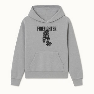 Firefighter Graphic Tee with Rescue Dog Design | Heroic Firefighter Art | Unique Gift for Firefighting Enthusiasts - Hoodie 1757912449306.jpg