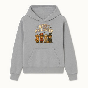 Cute Halloween Cow Decor - Happy Halloween with Pumpkin, Mummy, Firefighter, Witch Designs - Fall Festival Farmhouse Decor - Hoodie 1757912449318.jpg