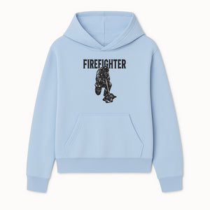 Firefighter Graphic Tee with Rescue Dog Design | Heroic Firefighter Art | Unique Gift for Firefighting Enthusiasts - Hoodie 1757912449472.jpg