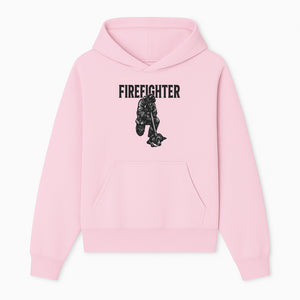 Firefighter Graphic Tee with Rescue Dog Design | Heroic Firefighter Art | Unique Gift for Firefighting Enthusiasts - Hoodie 1757912449638.jpg