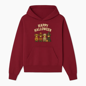 Cute Halloween Cow Decor - Happy Halloween with Pumpkin, Mummy, Firefighter, Witch Designs - Fall Festival Farmhouse Decor - Hoodie 1757912449777.jpg