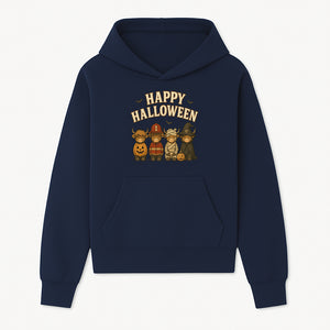 Cute Halloween Cow Decor - Happy Halloween with Pumpkin, Mummy, Firefighter, Witch Designs - Fall Festival Farmhouse Decor - Hoodie 1757912449941.jpg