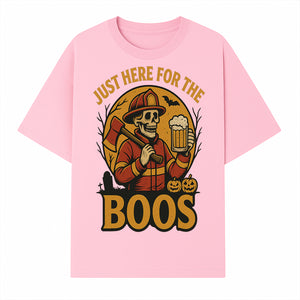 Halloween Skeleton Firefighter Beer Boos Graphic Tee, Spooky Oktoberfest T-Shirt, Funny Trick or Treat Top for Adults - T-shirt 1757912450268.jpg