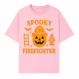 Spooky Firefighter Halloween Decor - Pumpkin Design, Fun Holiday Gift, Festive Home Decoration for Kids and Adults - T-shirt 1757912450285.jpg