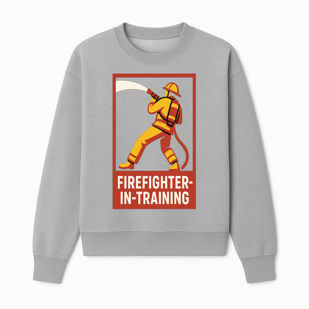 Firefighter in Training T-Shirt | Youth or Adult Size | Cool Firefighter Apparel | Perfect Gift for Aspiring Heroes - Sweatshirt 1757912450499.jpg