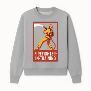 Firefighter in Training T-Shirt | Youth or Adult Size | Cool Firefighter Apparel | Perfect Gift for Aspiring Heroes - Sweatshirt 1757912450499.jpg