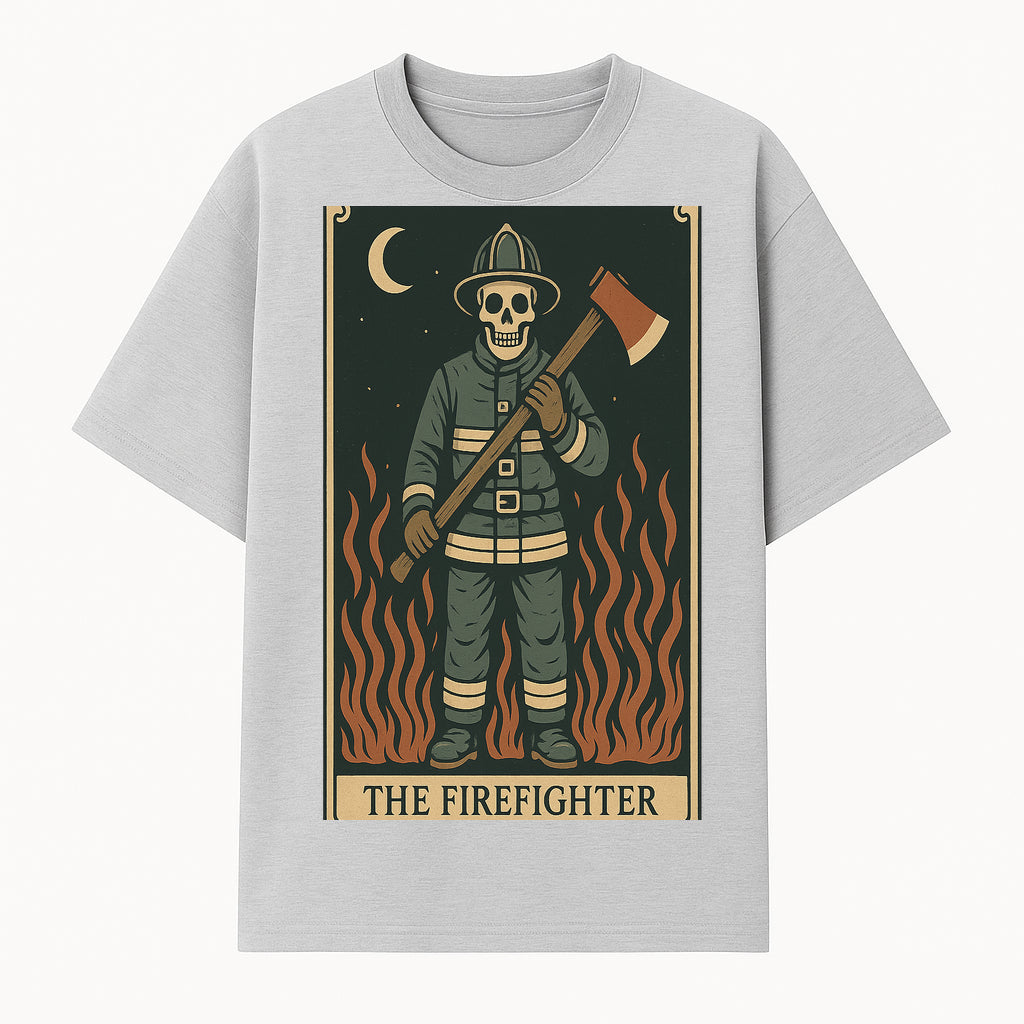 Vintage Skeleton Firefighter Art Print - Spooky Halloween Decor - Unique Firefighter Wall Art for Home or Office - T-shirt 1757912450630.jpg