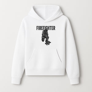 Firefighter Graphic Tee with Rescue Dog Design | Heroic Firefighter Art | Unique Gift for Firefighting Enthusiasts - Hoodie 1757912450633.jpg