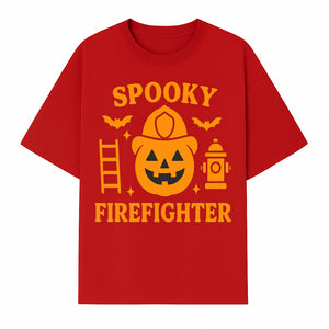 Spooky Firefighter Halloween Decor - Pumpkin Design, Fun Holiday Gift, Festive Home Decoration for Kids and Adults - T-shirt 1757912450701.jpg