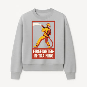 Firefighter in Training T-Shirt | Youth or Adult Size | Cool Firefighter Apparel | Perfect Gift for Aspiring Heroes - Sweatshirt 1757912451040.jpg