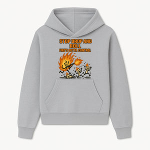 Stop Drop and Roll Fire Prevention Graphic Tee - Funny Fire Safety Humor Shirt - Hoodie 1757912451168.jpg