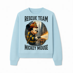 Mickey Mouse Rescue Team Firefighter Graphic Tee, Kids Fireman Shirt, Cartoon Firefighter Costume, Gift for Disney Fans - Sweatshirt 1757912451613.jpg