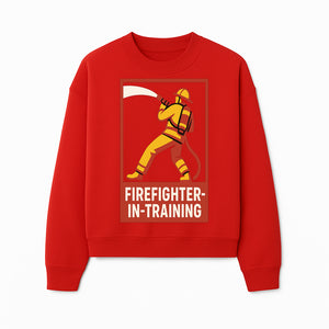 Firefighter in Training T-Shirt | Youth or Adult Size | Cool Firefighter Apparel | Perfect Gift for Aspiring Heroes - Sweatshirt 1757912451822.jpg