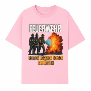 Firefighter Theme Wall Art - Retten, L schen, Bergen, Sch tzen Print for Firehouse Decor, Firefighter Gift, Rescue Heroes Artwork - T-shirt 1757912453026.jpg