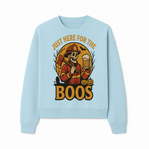 Halloween Skeleton Firefighter Beer Boos Graphic Tee, Spooky Oktoberfest T-Shirt, Funny Trick or Treat Top for Adults - Sweatshirt 1757912453291.jpg