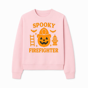 Spooky Firefighter Halloween Decor - Pumpkin Design, Fun Holiday Gift, Festive Home Decoration for Kids and Adults - Sweatshirt 1757912453392.jpg