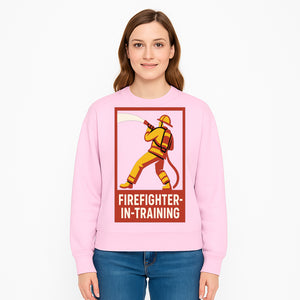 Firefighter in Training T-Shirt | Youth or Adult Size | Cool Firefighter Apparel | Perfect Gift for Aspiring Heroes - Sweatshirt 1757912453437.jpg