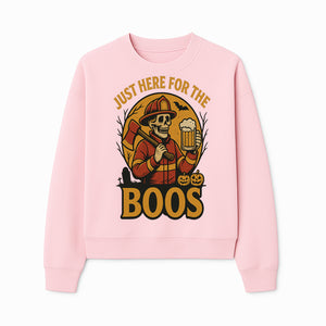 Halloween Skeleton Firefighter Beer Boos Graphic Tee, Spooky Oktoberfest T-Shirt, Funny Trick or Treat Top for Adults - Sweatshirt 1757912453467.jpg