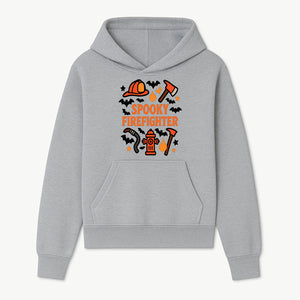 Spooky Firefighter Halloween Decor T-shirt | Cute Fireman Costume Graphic | Bat and Fire Hydrant Design - Hoodie 1757912453614.jpg