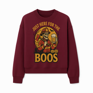 Halloween Skeleton Firefighter Beer Boos Graphic Tee, Spooky Oktoberfest T-Shirt, Funny Trick or Treat Top for Adults - Sweatshirt 1757912453634.jpg