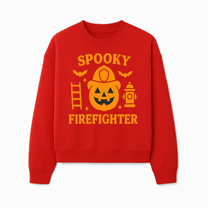 Spooky Firefighter Halloween Decor - Pumpkin Design, Fun Holiday Gift, Festive Home Decoration for Kids and Adults - Sweatshirt 1757912453770.jpg