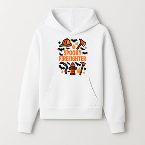 Spooky Firefighter Halloween Decor T-shirt | Cute Fireman Costume Graphic | Bat and Fire Hydrant Design - Hoodie 1757912453773.jpg