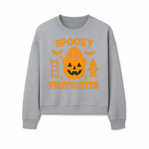 Spooky Firefighter Halloween Decor - Pumpkin Design, Fun Holiday Gift, Festive Home Decoration for Kids and Adults - Sweatshirt 1757912453908.jpg