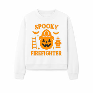 Spooky Firefighter Halloween Decor - Pumpkin Design, Fun Holiday Gift, Festive Home Decoration for Kids and Adults - Sweatshirt 1757912454062.jpg