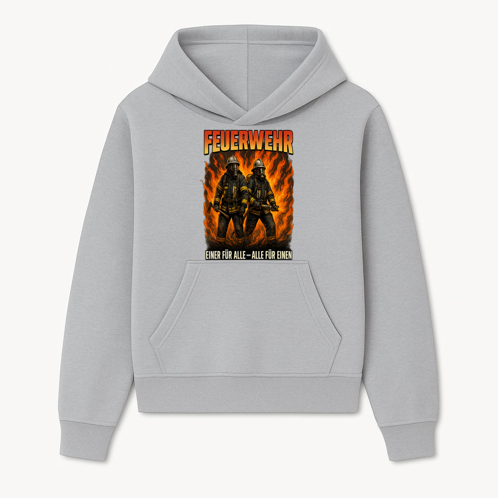 Firefighter Art Print - Feuerwehr Graphic, Heroic Firemen Design, One for All, All for One, Wall Decor, Firefighter Gift Idea - Hoodie 1757912454187.jpg