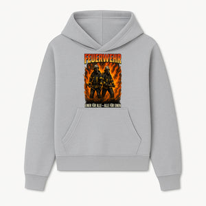 Firefighter Art Print - Feuerwehr Graphic, Heroic Firemen Design, One for All, All for One, Wall Decor, Firefighter Gift Idea - Hoodie 1757912454187.jpg