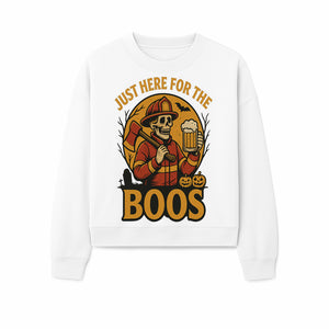 Halloween Skeleton Firefighter Beer Boos Graphic Tee, Spooky Oktoberfest T-Shirt, Funny Trick or Treat Top for Adults - Sweatshirt 1757912454278.jpg