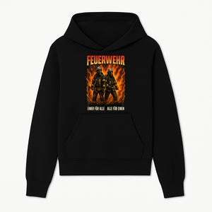 Firefighter Art Print - Feuerwehr Graphic, Heroic Firemen Design, One for All, All for One, Wall Decor, Firefighter Gift Idea - Hoodie 1757912454370.jpg
