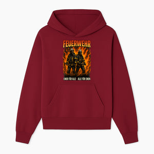 Firefighter Art Print - Feuerwehr Graphic, Heroic Firemen Design, One for All, All for One, Wall Decor, Firefighter Gift Idea - Hoodie 1757912455418.jpg