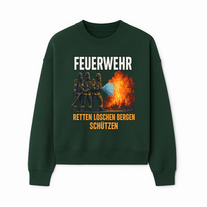 Firefighter Theme Wall Art - Retten, L schen, Bergen, Sch tzen Print for Firehouse Decor, Firefighter Gift, Rescue Heroes Artwork - Sweatshirt 1757912455758.jpg