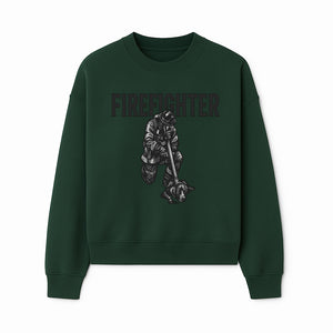Firefighter Graphic Tee with Rescue Dog Design | Heroic Firefighter Art | Unique Gift for Firefighting Enthusiasts - Sweatshirt 1757912456077.jpg