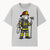 Cute Firefighter Dog Art Print | Funny Pet Decor | Gift for Dog Lovers | Cute Animal Illustration in Firefighter Uniform - T-shirt 1757912456674.jpg
