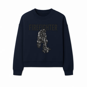 Firefighter Graphic Tee with Rescue Dog Design | Heroic Firefighter Art | Unique Gift for Firefighting Enthusiasts - Sweatshirt 1757912456982.jpg