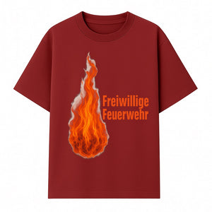Freiwillige Feuerwehr Flame Design T-Shirt, Firefighter Pride Graphic Tee, Volunteer Fire Department Apparel - T-shirt 1757912457227.jpg