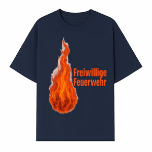 Freiwillige Feuerwehr Flame Design T-Shirt, Firefighter Pride Graphic Tee, Volunteer Fire Department Apparel - T-shirt 1757912457387.jpg