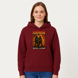 Firefighter Art Print - Feuerwehr Graphic, Heroic Firemen Design, One for All, All for One, Wall Decor, Firefighter Gift Idea - Hoodie 1757912457581.jpg