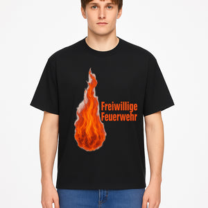 Freiwillige Feuerwehr Flame Design T-Shirt, Firefighter Pride Graphic Tee, Volunteer Fire Department Apparel - T-shirt 1757912459006.jpg